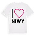 Jag älskar Niwy t-shirt stort tryck