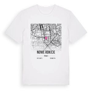 Nowe Rokicie karta t-shirt – ekologisk bomull t-shirt från Pinshirt