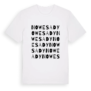 Nowe Sady ordlek t-shirt – ekologisk bomull t-shirt från Pinshirt