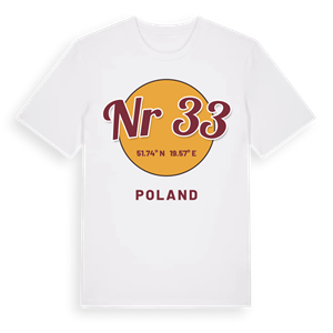 Nr 33 cirkel t-shirt – ekologisk bomull t-shirt från Pinshirt