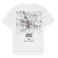 Łódź karta t-shirt