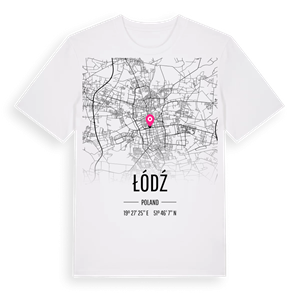 Łódź karta t-shirt – ekologisk bomull t-shirt från Pinshirt