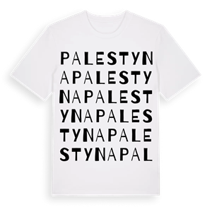 Palestyna ordlek t-shirt – ekologisk bomull t-shirt från Pinshirt