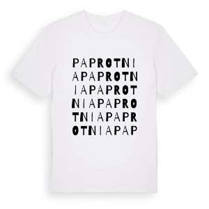 Paprotnia ordlek t-shirt – ekologisk bomull t-shirt från Pinshirt