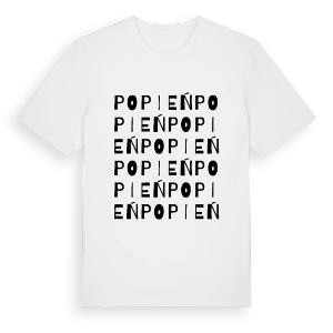 Popień ordlek t-shirt – ekologisk bomull t-shirt från Pinshirt