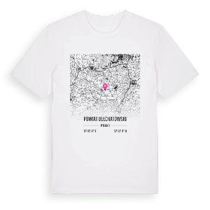 powiat bełchatowski karta t-shirt – ekologisk bomull t-shirt från Pinshirt