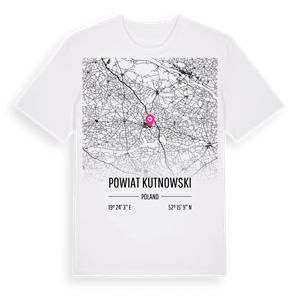 powiat kutnowski karta t-shirt – ekologisk bomull t-shirt från Pinshirt