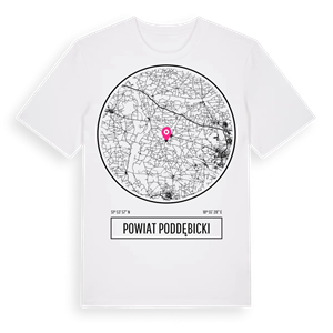powiat poddębicki t-shirt – ekologisk bomull t-shirt från Pinshirt