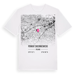powiat skierniewicki karta t-shirt – ekologisk bomull t-shirt från Pinshirt