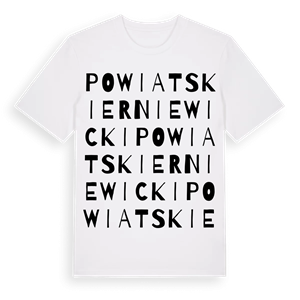 powiat skierniewicki ordlek t-shirt – ekologisk bomull t-shirt från Pinshirt