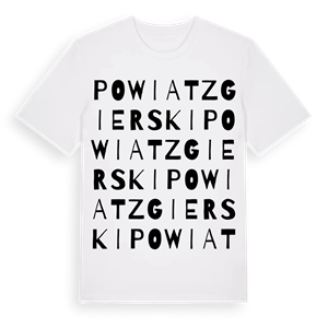 powiat zgierski ordlek t-shirt – ekologisk bomull t-shirt från Pinshirt