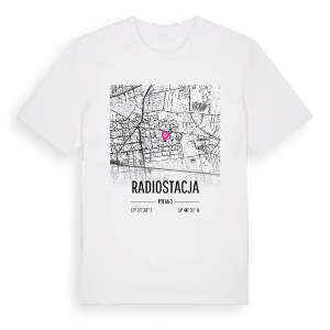 Radiostacja karta t-shirt – ekologisk bomull t-shirt från Pinshirt