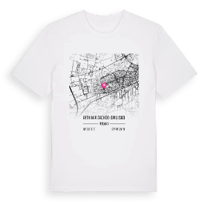 Retkinia Zachód-Smulsko karta t-shirt – ekologisk bomull t-shirt från Pinshirt