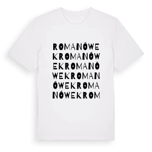 Romanówek ordlek t-shirt – ekologisk bomull t-shirt från Pinshirt
