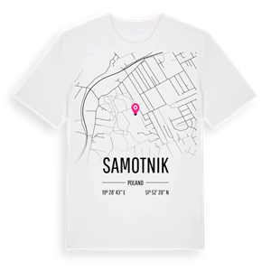 Samotnik karta t-shirt – ekologisk bomull t-shirt från Pinshirt