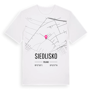 Siedlisko karta t-shirt – ekologisk bomull t-shirt från Pinshirt