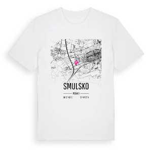 Smulsko karta t-shirt – ekologisk bomull t-shirt från Pinshirt