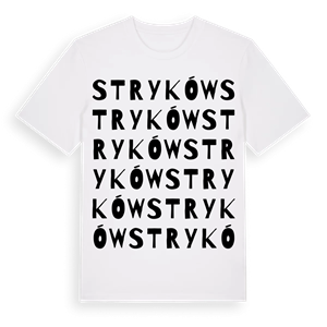 Stryków ordlek t-shirt – ekologisk bomull t-shirt från Pinshirt