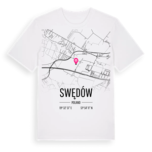 Swędów karta t-shirt – ekologisk bomull t-shirt från Pinshirt