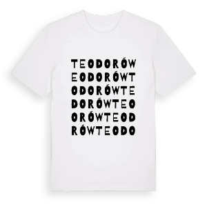Teodorów ordlek t-shirt – ekologisk bomull t-shirt från Pinshirt