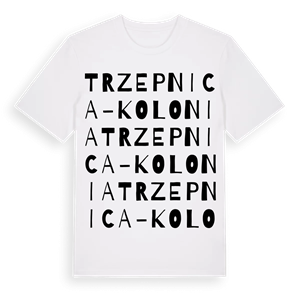 Trzepnica-Kolonia ordlek t-shirt – ekologisk bomull t-shirt från Pinshirt