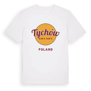 Tychów cirkel t-shirt – ekologisk bomull t-shirt från Pinshirt