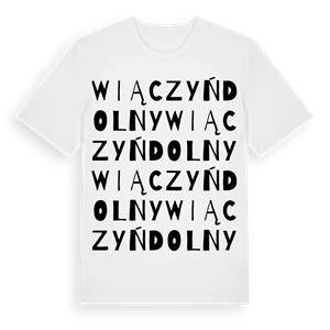 Wiączyń Dolny ordlek t-shirt – ekologisk bomull t-shirt från Pinshirt