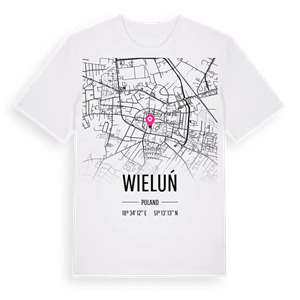 Wieluń karta t-shirt – ekologisk bomull t-shirt från Pinshirt