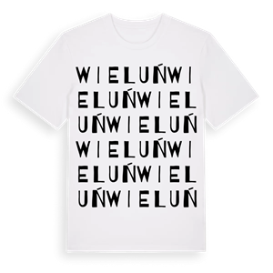 Wieluń ordlek t-shirt – ekologisk bomull t-shirt från Pinshirt