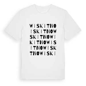 Wiskitno ordlek t-shirt – ekologisk bomull t-shirt från Pinshirt