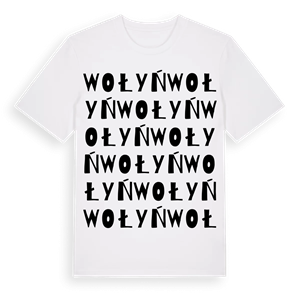 Wołyń ordlek t-shirt – ekologisk bomull t-shirt från Pinshirt