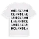 Wola Kamocka ordlek t-shirt