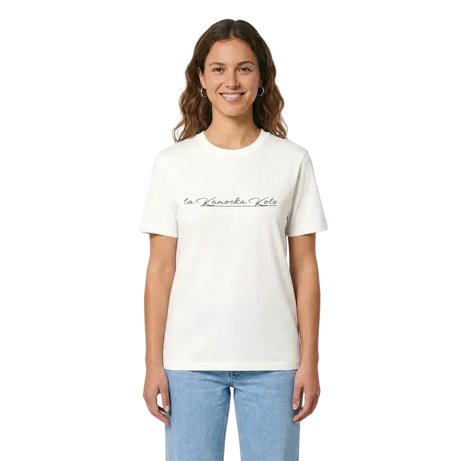 Wola Kamocka Kolonia hjärta t-shirt – White, i miljö