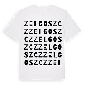 Zelgoszcz ordlek t-shirt – ekologisk bomull t-shirt från Pinshirt