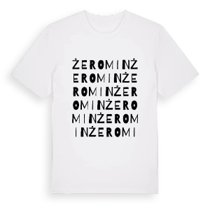 Żeromin ordlek t-shirt – ekologisk bomull t-shirt från Pinshirt