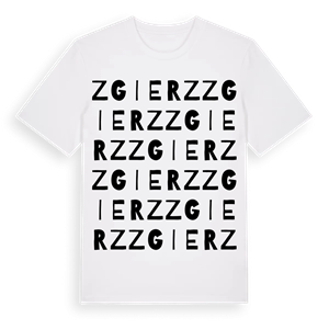 Zgierz ordlek t-shirt – ekologisk bomull t-shirt från Pinshirt