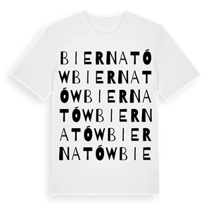 Biernatów ordlek t-shirt – ekologisk bomull t-shirt från Pinshirt