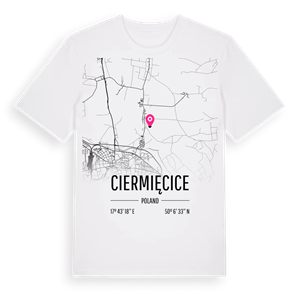 Ciermięcice karta t-shirt – ekologisk bomull t-shirt från Pinshirt