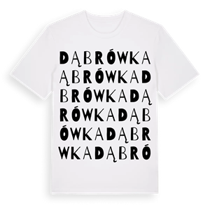Dąbrówka ordlek t-shirt – ekologisk bomull t-shirt från Pinshirt
