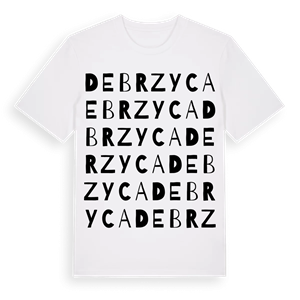 Debrzyca ordlek t-shirt – ekologisk bomull t-shirt från Pinshirt