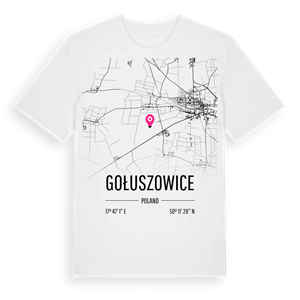 Gołuszowice karta t-shirt – ekologisk bomull t-shirt från Pinshirt