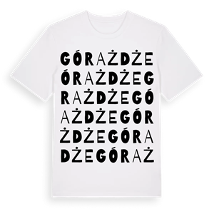 Górażdże ordlek t-shirt – ekologisk bomull t-shirt från Pinshirt