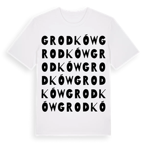 Grodków ordlek t-shirt – ekologisk bomull t-shirt från Pinshirt