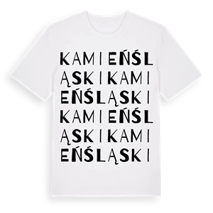 Kamień Śląski ordlek t-shirt – ekologisk bomull t-shirt från Pinshirt
