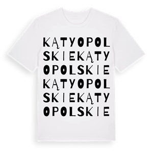 Kąty Opolskie ordlek t-shirt – ekologisk bomull t-shirt från Pinshirt