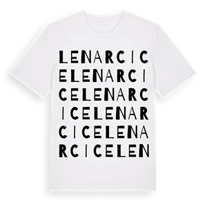 Lenarcice ordlek t-shirt – ekologisk bomull t-shirt från Pinshirt