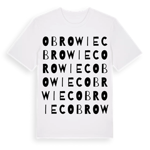 Obrowiec ordlek t-shirt – ekologisk bomull t-shirt från Pinshirt