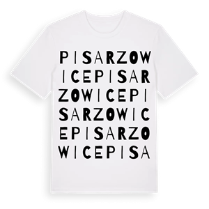 Pisarzowice ordlek t-shirt – ekologisk bomull t-shirt från Pinshirt