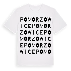Pomorzowice ordlek t-shirt – ekologisk bomull t-shirt från Pinshirt