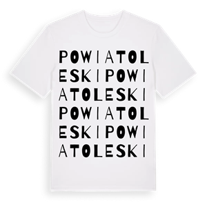 powiat oleski ordlek t-shirt – ekologisk bomull t-shirt från Pinshirt